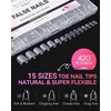 image:imageMakartt Short Square Toe Nail Tips 15 Sizes Wide Matte Full Cover Fake Toenails with EasyGrip Handle PreEtched Press On Toenails for Summer DIY Pedicure Home Salon Nail Extensions for Toes420PcsShort Matte Toenails