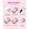image:imageMakartt Short Square Toe Nail Tips 15 Sizes Wide Matte Full Cover Fake Toenails with EasyGrip Handle PreEtched Press On Toenails for Summer DIY Pedicure Home Salon Nail Extensions for Toes420PcsShort Round White Nails
