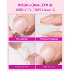 image:imageMakartt Short Square Toe Nail Tips 15 Sizes Wide Matte Full Cover Fake Toenails with EasyGrip Handle PreEtched Press On Toenails for Summer DIY Pedicure Home Salon Nail Extensions for Toes420PcsShort White Toenails