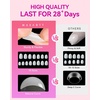 image:imageMakartt Short Square Toe Nail Tips 15 Sizes Wide Matte Full Cover Fake Toenails with EasyGrip Handle PreEtched Press On Toenails for Summer DIY Pedicure Home Salon Nail Extensions for Toes420PcsShort Round White Nails