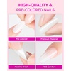image:imageMakartt Short Square Toe Nail Tips 15 Sizes Wide Matte Full Cover Fake Toenails with EasyGrip Handle PreEtched Press On Toenails for Summer DIY Pedicure Home Salon Nail Extensions for Toes420PcsMedium ALmond White Nails