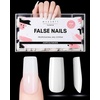 image:imageMakartt Short Square Toe Nail Tips 15 Sizes Wide Matte Full Cover Fake Toenails with EasyGrip Handle PreEtched Press On Toenails for Summer DIY Pedicure Home Salon Nail Extensions for Toes420PcsMedium Square White Nails