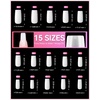 image:imageMakartt Short Square Toe Nail Tips 15 Sizes Wide Matte Full Cover Fake Toenails with EasyGrip Handle PreEtched Press On Toenails for Summer DIY Pedicure Home Salon Nail Extensions for Toes420PcsMedium Square White Nails