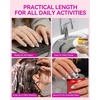 image:imageMakartt Short Square Toe Nail Tips 15 Sizes Wide Matte Full Cover Fake Toenails with EasyGrip Handle PreEtched Press On Toenails for Summer DIY Pedicure Home Salon Nail Extensions for Toes420PcsShort Round White Nails