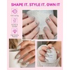 image:imageMakartt Short Square Toe Nail Tips 15 Sizes Wide Matte Full Cover Fake Toenails with EasyGrip Handle PreEtched Press On Toenails for Summer DIY Pedicure Home Salon Nail Extensions for Toes420PcsShort Round White Nails