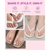 image:imageMakartt Short Square Toe Nail Tips 15 Sizes Wide Matte Full Cover Fake Toenails with EasyGrip Handle PreEtched Press On Toenails for Summer DIY Pedicure Home Salon Nail Extensions for Toes420PcsShort White Toenails