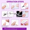 image:imageMakartt Solid Nail Glue Gel Extra Strong Gel Nail Glue for Press On Nails amp Fake Tips LongLasting Strong Adhesion Nails Glue for Acrylic Nails Clear 3D Gels for Nail Art Home Salon UV Light CuredClear Nail Glue Gel