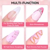 image:imageMakartt Solid Nail Glue Gel for Press on Nails Strong Gel Nail Glue for Fake Nails Long Lasting Clear Hard 3D Sculpting Gels for DIY Home and Salon Use 15ML UV Light CuredAClear