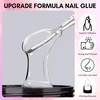 image:imageMakartt Solid Nail Glue Gel for Press on Nails Strong Gel Nail Glue for Fake Nails Long Lasting Clear Hard 3D Sculpting Gels for DIY Home and Salon Use 15ML UV Light CuredDClear 2pcs