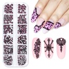A11- Nail Decoration Dark Purple Rhinestone