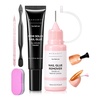 image:imageMakartt Jojoba Oil Press On Nail Glue Remover 30ML2 AcetoneFree Hemafree Debonder Large Capacity for Frequent Presson UsersGentle amp Fast Remove for Press On Nail GluesSolid GlueSemiSolidGlue15ML Nail Glue Remover with 10ML Nail Glue