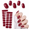 image:imageMakartt Semi Cured Gel Nail Strips Kit 2 Packs  Real Gel HEMA amp TPO Free 16 Sizes AntiLift Fit UV Light Required Salon Quality Long Lasting Includes DualEnded Tool amp Prep Kit Crystal ClearRuby Glitter