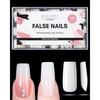 Medium Square White Nails