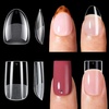image:imageMakartt Short amp Medium Almond Nail Tips 2 Lengths in 1 Box Clear Full Cover Fake Nails with 15 Sizes PreEtched Soft Gel Nail Tips for DIY Press On Nails Salon Nail Extensions DIY at Home 420PcsShort Oval  Short Square