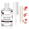 image:imageMakartt Solid Nail Glue Gel Extra Strong Gel Nail Glue for Press On Nails amp Fake Tips LongLasting Strong Adhesion Nails Glue for Acrylic Nails Clear 3D Gels for Nail Art Home Salon UV Light CuredNail Glue Remover 10ML