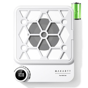 image:imageMakartt Compact Rechargeable Nail Dust Collector  5500RPM Dust Collector Nail Tech ERYNOS Adjustable SpeedQuiet for Polishing Cuticle Manicure SalonampHome Use With 10pcs FiltersampDust Brush WhiteERYNOS White