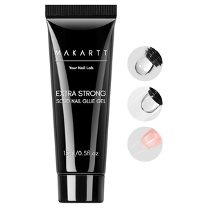 image:imageMakartt Medium Sharp Almond Nail Tips Hybrid Almondetto Shape 15 Sizes Clear Full Cover Fake Nails Extension 240PCS Half Matte Soft Gel Tips for DIY Nail Lovers Presson Creators Salon Supplies15 ML Solid Nail Glue