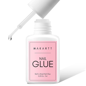 image:imageMakartt Nail Glue with Remover Kit Super StrongQuick Dry Nails Adhesive for PressOns 7ML with Press on Nail Glue Remover 30ML Fast Removal Debonder with 2 Droppers DIY Manicure at Home Salon023 Fl Oz Pack of 1