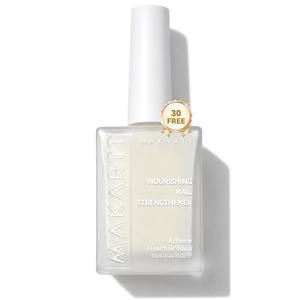image:imageMakartt Nourishing Nail Strengthener for Damaged Nails WaterBased Keratin Nail Repair Treatment Ridge Filler 30Free Air Dry for Gel Break Peeling Soft Thin Natural Nails Milky White 13mlMilky White