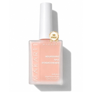 image:imageMakartt Nourishing Nail Strengthener for Damaged Nails WaterBased Keratin Nail Repair Treatment Ridge Filler 30Free Air Dry for Gel Break Peeling Soft Thin Natural Nails Milky White 13mlNude