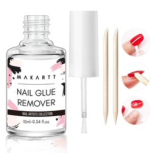 image:imageMakartt Solid Nail Glue Gel Extra Strong Gel Nail Glue for Press On Nails amp Fake Tips LongLasting Strong Adhesion Nails Glue for Acrylic Nails Clear 3D Gels for Nail Art Home Salon UV Light CuredNail Glue Remover 10ML