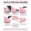 image:imageMakartt 8in1 Gel Builder HEMAFree 15ML Light Pink UV Lamp Builder Base  TPOFree Self Leveling Apex Build Strengthen Rhinestones Glue Repair Salon Home DIY Use 28 Days LongLasting Low OdorLight Pink 009  HEMA Free