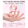 image:imageMakartt 8in1 Gel Builder HEMAFree 15ML Light Pink UV Lamp Builder Base  TPOFree Self Leveling Apex Build Strengthen Rhinestones Glue Repair Salon Home DIY Use 28 Days LongLasting Low OdorNude 003  HEMAFree