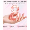 image:imageMakartt 8in1 Gel Builder HEMAFree 15ML Light Pink UV Lamp Builder Base  TPOFree Self Leveling Apex Build Strengthen Rhinestones Glue Repair Salon Home DIY Use 28 Days LongLasting Low OdorLight Pink 009  HEMA Free