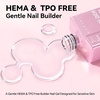 image:imageMakartt 8in1 Gel Builder HEMAFree 15ML Light Pink UV Lamp Builder Base  TPOFree Self Leveling Apex Build Strengthen Rhinestones Glue Repair Salon Home DIY Use 28 Days LongLasting Low OdorClear 001  HEMAFree