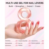 image:imageMakartt 8in1 Gel Builder HEMAFree 15ML Light Pink UV Lamp Builder Base  TPOFree Self Leveling Apex Build Strengthen Rhinestones Glue Repair Salon Home DIY Use 28 Days LongLasting Low OdorPink 005  HEMAFree