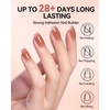 image:imageMakartt 8in1 Gel Builder HEMAFree 15ML Light Pink UV Lamp Builder Base  TPOFree Self Leveling Apex Build Strengthen Rhinestones Glue Repair Salon Home DIY Use 28 Days LongLasting Low OdorNude Brown 006  HEMAFree