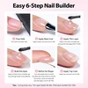image:imageMakartt 8in1 Gel Builder HEMAFree 15ML Light Pink UV Lamp Builder Base  TPOFree Self Leveling Apex Build Strengthen Rhinestones Glue Repair Salon Home DIY Use 28 Days LongLasting Low OdorClear 001  HEMAFree