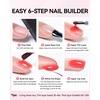 image:imageMakartt 8in1 Gel Builder HEMAFree 15ML Light Pink UV Lamp Builder Base  TPOFree Self Leveling Apex Build Strengthen Rhinestones Glue Repair Salon Home DIY Use 28 Days LongLasting Low OdorPink 005  HEMAFree