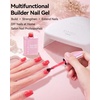 image:imageMakartt 8in1 Gel Builder HEMAFree 15ML Light Pink UV Lamp Builder Base  TPOFree Self Leveling Apex Build Strengthen Rhinestones Glue Repair Salon Home DIY Use 28 Days LongLasting Low OdorPink 005  HEMAFree