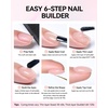 image:imageMakartt 8in1 Gel Builder HEMAFree 15ML Light Pink UV Lamp Builder Base  TPOFree Self Leveling Apex Build Strengthen Rhinestones Glue Repair Salon Home DIY Use 28 Days LongLasting Low OdorNude 003  HEMAFree