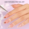 image:imageMakartt Black Gel Nail Polish 15ml Noir Soak Off Gel for DIY Manicure amp Nail Art Designs UVLED Light Cured LongLasting Finish for Home amp Salon UseWhite Latex Tape 1 Pack