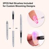 image:imageMakartt Black Gel Nail Polish 15ml Noir Soak Off Gel for DIY Manicure amp Nail Art Designs UVLED Light Cured LongLasting Finish for Home amp Salon UseClear Blooming Gel with Brushes 1 Pack