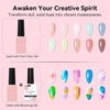 image:imageMakartt Black Gel Nail Polish 15ml Noir Soak Off Gel for DIY Manicure amp Nail Art Designs UVLED Light Cured LongLasting Finish for Home amp Salon UseClear Blooming Gel 2 Pack