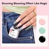 image:imageMakartt Black Gel Nail Polish 15ml Noir Soak Off Gel for DIY Manicure amp Nail Art Designs UVLED Light Cured LongLasting Finish for Home amp Salon UseClear Blooming Gel 2 Pack