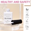 image:imageMakartt Black Gel Nail Polish 15ml Noir Soak Off Gel for DIY Manicure amp Nail Art Designs UVLED Light Cured LongLasting Finish for Home amp Salon UseBlanc 1 Pack