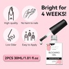 image:imageMakartt Black Gel Nail Polish 15ml Noir Soak Off Gel for DIY Manicure amp Nail Art Designs UVLED Light Cured LongLasting Finish for Home amp Salon UseClear Blooming Gel 2 Pack