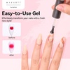 image:imageMakartt Black Gel Nail Polish 15ml Noir Soak Off Gel for DIY Manicure amp Nail Art Designs UVLED Light Cured LongLasting Finish for Home amp Salon UseClear Blooming Gel 2 Pack
