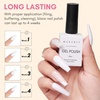 image:imageMakartt Black Gel Nail Polish 15ml Noir Soak Off Gel for DIY Manicure amp Nail Art Designs UVLED Light Cured LongLasting Finish for Home amp Salon UseBlanc 1 Pack