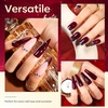image:imageMakartt Black Gel Nail Polish 15ml Noir Soak Off Gel for DIY Manicure amp Nail Art Designs UVLED Light Cured LongLasting Finish for Home amp Salon UseRed 1 Pack