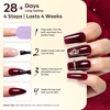 image:imageMakartt Black Gel Nail Polish 15ml Noir Soak Off Gel for DIY Manicure amp Nail Art Designs UVLED Light Cured LongLasting Finish for Home amp Salon UseRed 1 Pack
