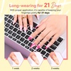 image:imageMakartt Black Gel Nail Polish 15ml Noir Soak Off Gel for DIY Manicure amp Nail Art Designs UVLED Light Cured LongLasting Finish for Home amp Salon UseClear Blooming Gel 1 Pack