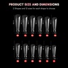 image:imageMakartt Dual Forms Clear Molds for Poly Nail Gel 72PCS Square Coffin Shape Full Cover Acrylic Tips with Scales Manicure Tools Salon Home DIY Supplies