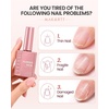 image:imageMakartt Hemafree Rubber Base Gel 6in1 Milky White Builder Rubber Gel Base Coat for Nail Strengthen Apex Building Enhance Reinforced Long Lasting Fiber Protect Soak Off UV Salon Home Manicure 15MLNude