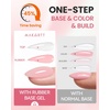 image:imageMakartt Hemafree Rubber Base Gel 6in1 Milky White Builder Rubber Gel Base Coat for Nail Strengthen Apex Building Enhance Reinforced Long Lasting Fiber Protect Soak Off UV Salon Home Manicure 15MLClear