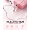 image:imageMakartt Hemafree Rubber Base Gel 6in1 Milky White Builder Rubber Gel Base Coat for Nail Strengthen Apex Building Enhance Reinforced Long Lasting Fiber Protect Soak Off UV Salon Home Manicure 15MLClear